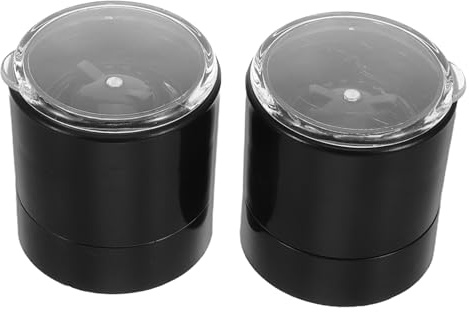 jojofuny 2pcs Stainless Steel Salt Pepper Grinder Top Caps Replacement Lids with Adjustable Grinding Settings Manual Operation for Kitchen Spice Mill Accessories
