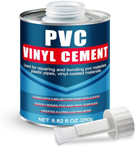 NoxGule Colla per PVC, Colla per PVC Gommoni, Colla per Gommoni In PVC, Impermeabile, Forte Aderenza, Ripara Fori e Strappi Nei Materiali In PVC, Adatto per Gommoni, Materassini Gonfiabili, 250g