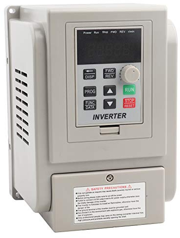 Spacnana Variateur de Fréquence, Contrôleur de Vitesse VFD monophasé 220 V pour Moteur AC triphasé 4 KW avec Couple élevé, Large Plage de Vitesse, Contrôle PWM