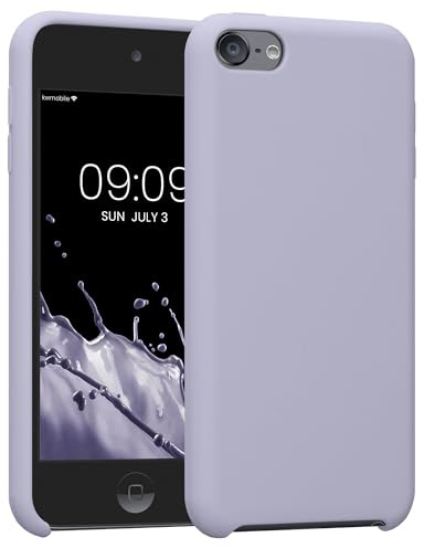 kwmobile Schutzhülle kompatibel mit Apple iPod Touch 6G / 7G (6. und 7.Generation) - Hülle Silikon gummiert - Cover Case in Pastell Lavendel