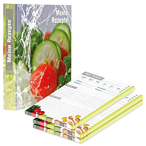 PRICARO Rezeptordner mit Rezeptblock Frisches Gemüse, A5