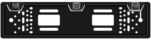 AntDau71® - Kennzeichenhalter mit Rückfahrkamera mit 8 LEDs und Parksensoren, für Auto, LKW, Wohnmobil, hohe Qualität, ausgezeichnete Nachtsicht