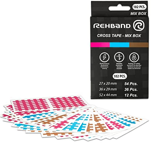 Rehband Crosstape, Gittertape-Sport Größen, Akupunkturpflaster für Sport & Alltag