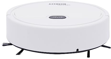 biniliubi Robot Aspirateur Blanc Robot Balai Station Aspiration Fonction Essuyage Aspirateur Robot Changement Direction Automatique Aspiration 3 en 1 Autonomie