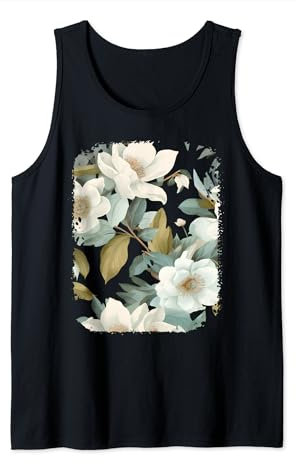Hellebore Flower Bouquet Plant Lover Floral Pattern Design Débardeur