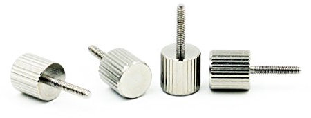 LUbrel Gewindeeinsätze for Holz, M2 x 10 mm Rändelschrauben aus Edelstahl, 50 Stück