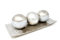 Elegante bandeja decorativa con adornos en plata, cuenco decorativo con bolas, juego para salón, rectangular, pesada calidad