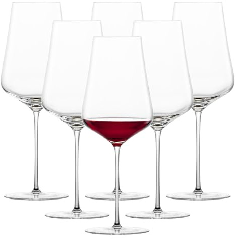 Zwiesel Glas Bordeaux Rotweinglas Duo (6-er Set), hand- und maschinengefertigte Bordeauxgläser für Rotwein, spülmaschinenfeste Tritan-Kristallgläser (Art.-Nr. 123470)