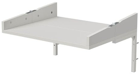 Mesa Plegable de Pared Blanca Tablero Artificial Marco de Acero Al Carbono Multifuncional Sin Costuras Plegable Carga 50 kg Se Puede Utilizar como Estantes