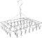 Chiluxendo Tendedero Inoxidable, Rejilla de Secado para Colgar Tenderetes de Ropa, Estante Clothes Hanger Colgador, Secador para Calcetines Lencería, para Ropa Interior, Sujetador, Cortavientos