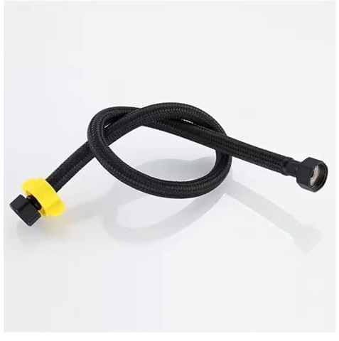 Manguera de entrada de agua G1/2, grifo negro, calentador, conexión for inodoro, mezclador de agua fría y caliente, juego de accesorios for cocina y baño.(D,80cm)