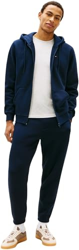 Tommy Jeans Herren Trainingsanzug Flag Tracksuit Regular Fit, Blau (Dark Night Navy), XL