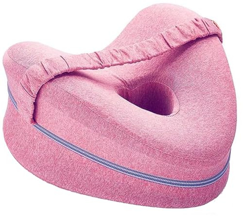 Alignment Pillow, Knee Pillow for Sleeping on Side, Sciatica Pillow, Knee Pillow, Leg Pillows for Sleeping on Side, Heart-Shaped Foam Support Cushion, Improves Sleep Posture, Comfort for Side Sleepers