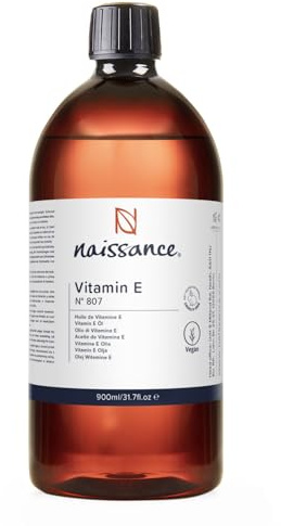 Naissance Vitamin E Oil (No. 807) - 900ml - for Skin, Face, Hair Growth, Scalp, Nails, Cuticles, Scars - Natural & Plant-based
