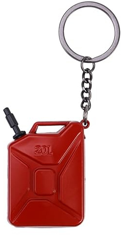 FOMIYES Porte-Clés En Métal Réservoir Huile Rouge Porte Clef Voiture Pour Clés De Moto Sac À Main Sac À Dos Décoration Créative Cadeau Collection