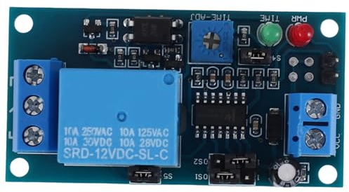 Asyduey SRD-12VDC-SL-C NC Modulo de rele con temporizador retrasado de 12V DC