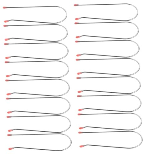Mobestech 20 Stück U-förmige Elektrische Lockenwicklerclips aus Metall Ersatzklemmen für Heißwalzen in Verschiedenen Größen Langlebige Haarclips zum Friseurstyling und Dauerwellen