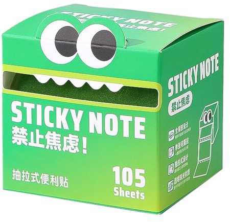 Notes autocollantes – Bloc-notes transparents transparents, design coloré en rouleau, partie d'écriture lisse, feuille adhésive facile à décoller, fournitures de bureau, accessoires d'écriture pour ét