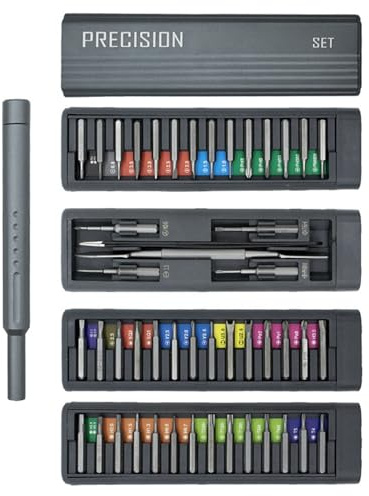 Multipurpose 49Pcs Precisions Screwdriver Set with Bits for Electronics and Home Maintenance Repair Tools Electronics Toolkit