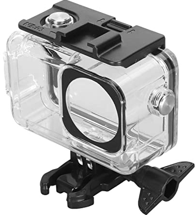 OEBUAFI Custodia Subacquea per Fotocamera Custodia Protettiva Resistente All'acqua Fino a 40 M per 5 Pro Action 4, Materiale PC Compatto per Immersioni, Surf