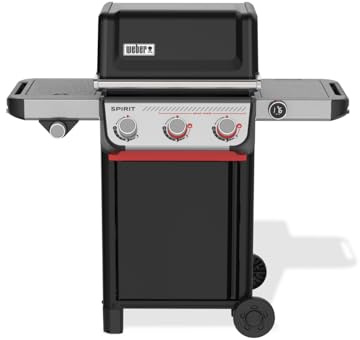 Weber Spirit EX-335 Smart - Barbacoa de gas, color negro, con termómetro integrado y zona Sear Zone
