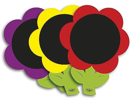 HenBea 1045 - PIZARI GIGANTI DA PARETE GIGANTI DA PARETE FORMA DI FIORE, ADATTO PER ESTERNI (3 PZ Giallo/Rosso/Viola)