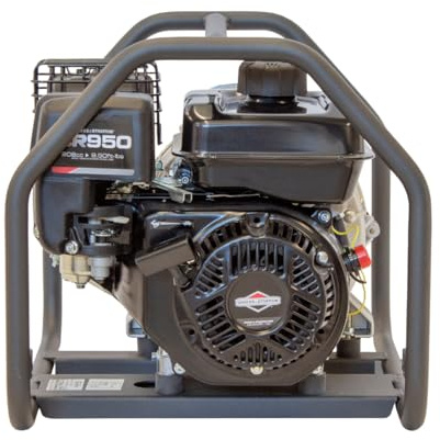 Schmutzwasserpumpe 30.000 l/h Benzin Wasserpumpe 2 Zoll, 28 m Förderhöhe, Briggs & Stratton Motor 5 PS, Hochleistungs Schlammpumpe WASPPER WP20D-B