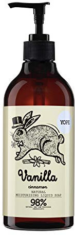 YOPE Sapone Liquido Naturale per le Mani | Vaniglia e Cannella | Delicato sulla Pelle | Ingredienti Vegetali | Formula Vegana | pH Neutro | Lenisce le Irritazioni | 98% Ingredienti Naturali | 500 ml