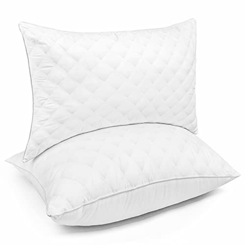 Kopfkissen 2er Set 40x80cm Kissen Bettkissen, Luxus Hotel Kopfkissen Komfort 100 Mikrofaser Waschbar Innenkissen, Daunen Kopfkissen Nackenschmerzen für Allergiker Seitenschläferkissen Schlafkissen