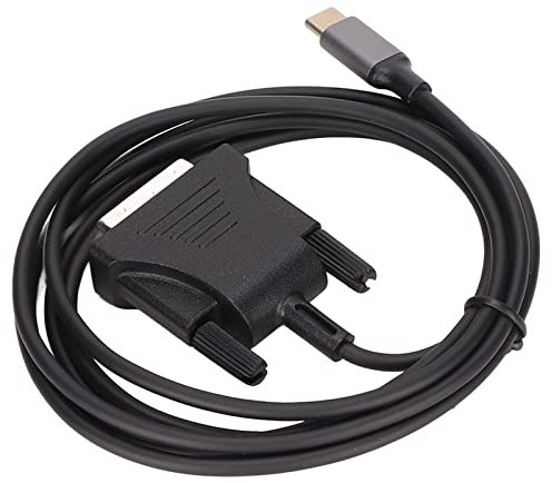 Shanrya Câble USB C 3.1 vers DVI Câble ABS transparent et robuste de type C vers DVI 190 cm/74,8 pour pour Smartphone