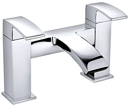 Aquariss Bath Taps Chrome Waterfall Tub Taps Square Bathroom Bath Tap Brass Mixers