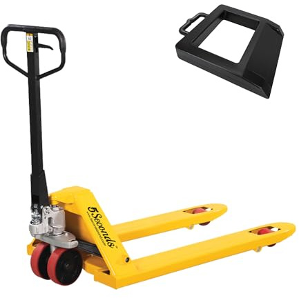 5Seconds Heavy Duty Pallet Jack 5500 lb Capacity, 27x48 Forks with GPS Tracker and Wheel Stopper