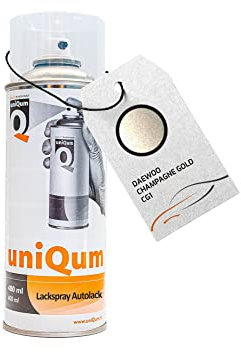 uniQum Autolack Spraydose für DAEWOO CHAMPAGNE GOLD CG1 Autolack Reparatur 400 ml