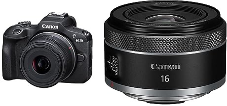 Canon EOS R100 18-45 Kit + RF 16mm F2.8 STM - Digitalkamera - Schwarz