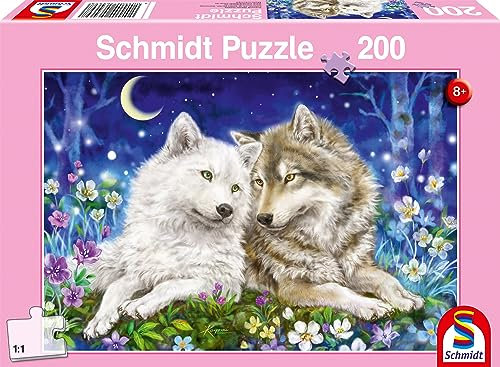 Schmidt Spiele 56469 Kuschelige Wolfsfreunde, 200 Teile Kinderpuzzle