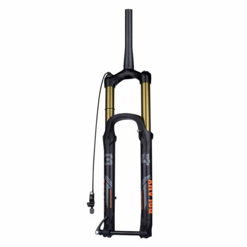 TS TAC-SKY Fahrrad-Federgabel 175mm Federweg MTB-Gabel XC DH AM Down Hill Thru Axle Boost Gabel Fahrrad Rebound Einstellung Federung (Color : Gold, Size : 29 Tapered Remote)