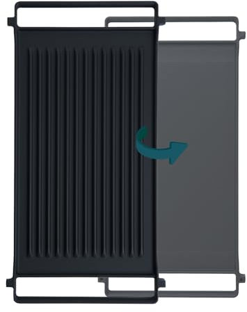 WB31X24738 WB31X24998 Herd Grillplatte Ersatz für GE Gasherd Grillplatte, JXGRILL1 GE wendbare Gusseisen-Grillpfanne für Gasherd JGS760SPSS JGBS66REK4SS GE Geräte-Grillplatte, 1 Packung