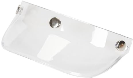 Okiyakusama Visiera per Casco Visiera Coprivisiera Visiera Parasole Protezione per Visiera per Casco a 3 Scatti per Caschi con Parti a 3 Pulsanti, Chiaro