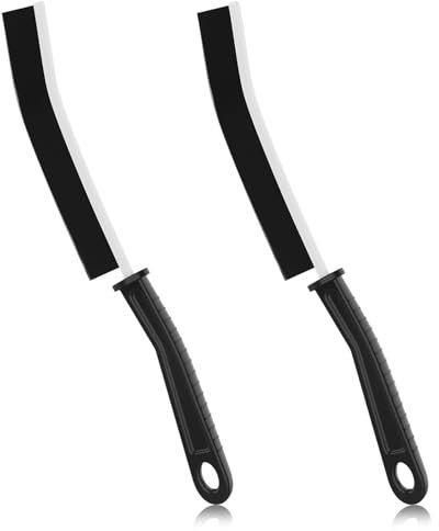 Crevice Cleaning Brush,2 Pcs Bathroom Crevice Gaps Cleaning Brush Groove Crevice Cleaning Tool for Narrow Corners in Home Kitchen Bathroom and Window Hard Bristle Crevice Cleaning Brush UK (2)