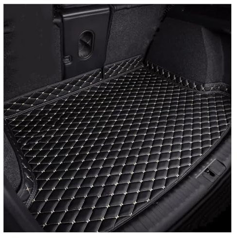 SNMRX Auto Leder Kofferraummatte für VW Touran II (2) 2015 2018 2019 2020 2021 2022 2023 2024, Wasserdicht Kofferraumwanne Schutzmatte Antirutsch Kofferraum Schutz Interieur Zubehör,C