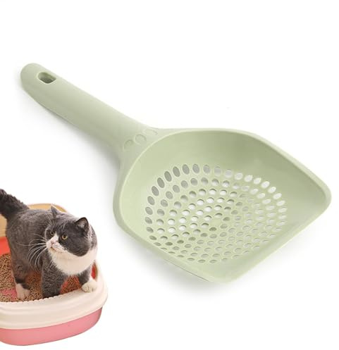 Pala para excrementos de gatos - Pala para excrementos de gatos, colador de caja de excrementos, pala limpiadora para esquinas | Recogedor de excrementos de gato rápido y práctico, recogedor de excrem
