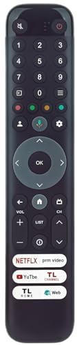 RC833 GUB1 Télécommande vocale de rechange pour TCL QLED Smart TV 65C845 50 55 75 65C745 43LC645 RC833-GUB1 RC833 GUB1 RC833GUB1