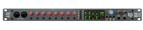 Solid State Logic SSL 18 26-In and 28-Out USB Audio Interface with 4K Analogue Enhancement, Alternative Speaker Switching, and 10 Balanced Line Outputs (Black)