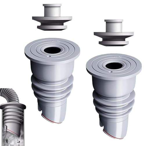 SIXHAOBU 2 Piezas 45-50mm Sello de Tubería de Lavadora Manguera Lavadora Aptocon Tapa de Sellado de Silicona Tubo de Sellado Desodorante Para Desagües Lavadora En Bajantes Cocina