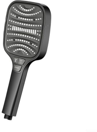 Tecnologia sostenibile di risparmio idrico integrata in un soffione doccia regolabile a 8 modalità (nero)