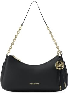 Michael Kors Nolita Pochette Media in Pelle Martellata con Catena