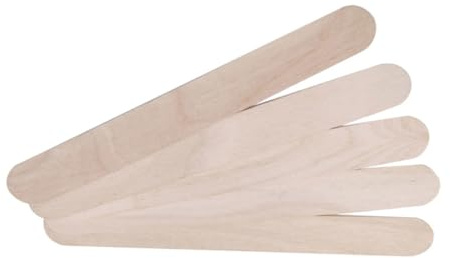 FIXOSHEE 100 Pezzi Spatole in Legno Per Depilazione Monouso Estremità Arrotondate Adatte Per Tutte Le Cere Depilatorie Uso Professionale o Domestico