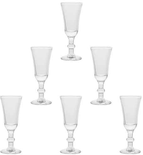 OFFSCH Copas de Champán Transparentes 6 Piezas Vaso de Cóctel sin Plomo Vidrio Resistente para Bar y Fiesta Uso en Boda y Restaurante