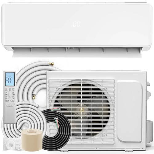 YITAHOME 20 SEER2 12000 BTU Mini Split Air Conditioner Heat Pump, 115V Inverter AC Cool & Heat Up to 750 Sq. Ft, Pure Design, Compatible with 3 Level Eco Mode, Complete Installation Kit, White