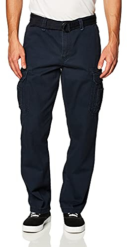 UNIONBAY mens Survivor Iv Relaxed Fit Cargo - Reg and Big Tall Sizes Casual Pants, True Navy, 46W x 32L US